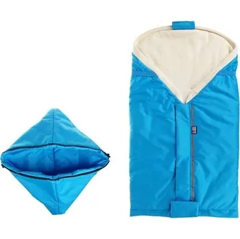 Fusak Kaarsgaren Nový tyrkysový fusak s beránkem z biobavlny