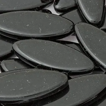 Korálek CZ Korálek mačkaný LODIČKA 16mm černá