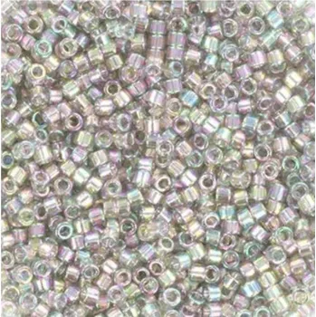 Korálek Miyuki Delica 11/0 transparent golg luster gray (DB-107)