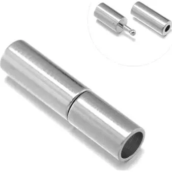 Materiál na výrobu šperku EU Záponka bajonetová vlepovací 17/5mm platina