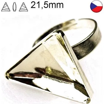 Prsten Crystal-ZONE Prsten Delta 4717 15,5mm gold plating 24kt