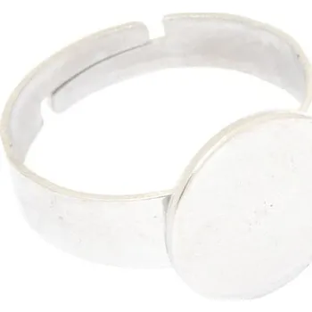 Prsten Crystal-ZONE Prsten s ploškou 12mm chirurgická ocel