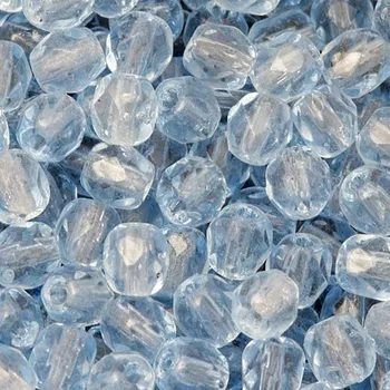 Korálek Korálky broušené 4mm světle modrá 14895