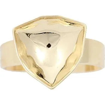 Prsten Crystal-ZONE Prsten Trilliant 12mm gold plating 24kt