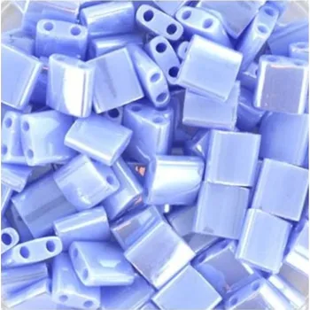 Korálek Miyuki Tila 5/5mm opaque luster light blue (TL-446)
