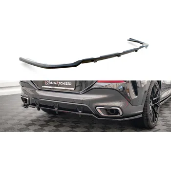 Nárazník Maxton Design středový spoiler pod zadní nárazník s žebrováním v.2 pro BMW X6 G06 /M-Pack, plast ABS bez povrchové úpravy SLEVA 5%