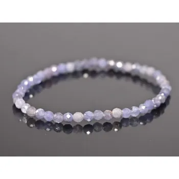 Náramek Magieprirody.cz Náramek Tanzanit - fazetovaný - 4 mm kuličky #947 - z přírodních kamenů