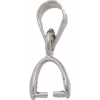 Materiál na výrobu šperku Crystal-ZONE Šlupna 4/10/15mm Rhodium