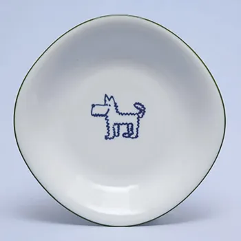 Talíř Suisse Langenthal | Talíř hluboký - pejsek, zelená linka, 22 cm, Dětský dekor Kamarádi
