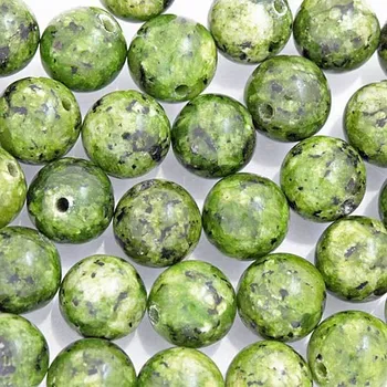 Drahý kámen Serpentinit-nefrit 10mm (1ks)