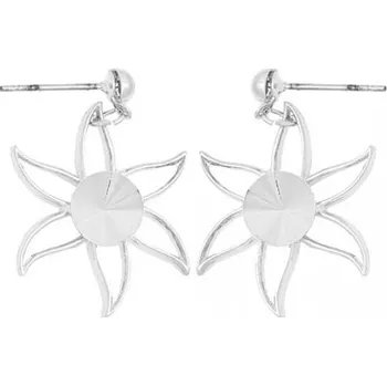 Náušnice Crystal-ZONE Náušnice bimbací LILIE Rivoli 8mm rhodium