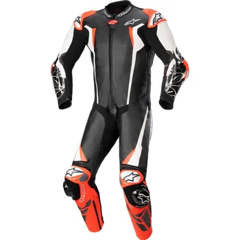 Moto kombinéza ALPINESTARS jednodílná kombinéza RACING ABSOLUTE 2 TECH-AIR kompatibilní černá/bílá/červená fluo 2025 - 52