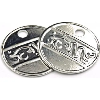 Materiál na výrobu šperku CZ Penízek 10mm platina