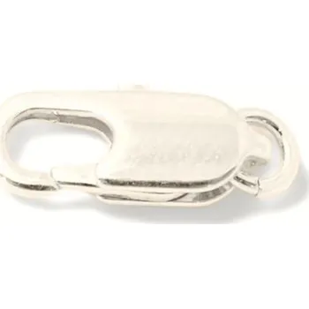 Materiál na výrobu šperku Crystal-ZONE Karabinka lux 10/4mm ag clear