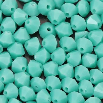 Korálek CZ MC perle sluníčko 4mm tyrkysová (10ks)