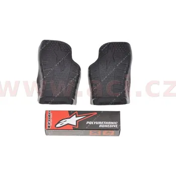 Moto obuv ALPINESTARS středy podrážek pro boty TECH 7 modely do 2013 černé pár - 40,5