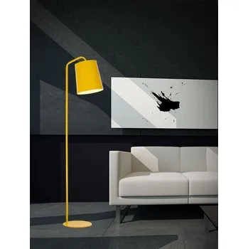 Stojací lampa NOVALUCE Stojací lampa STABILE matný žlutý kov zvenku matná bílá uvnitř E27 1x12W IP20 bez žárovky - NOVA LUCE NV 549601