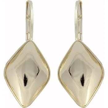 Náušnice Crystal-ZONE Náušnice Lemon 14mm gold plating 24kt