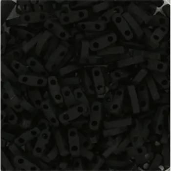 Korálek Miyuki Quarter Tila 5/1,2mm opaque matte black (QTL-401F)