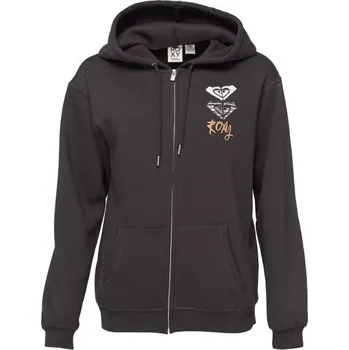 Dámská mikina Dámská mikina Roxy SURF STOKED ZIPPED BRUSHED XS Černá, Bílá, Oranžová