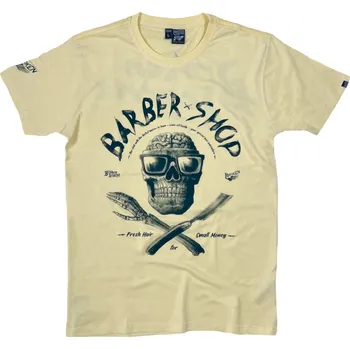 Pánská móda YAKUZA Tričko Broken Legend 003 světle žluté - 2XL