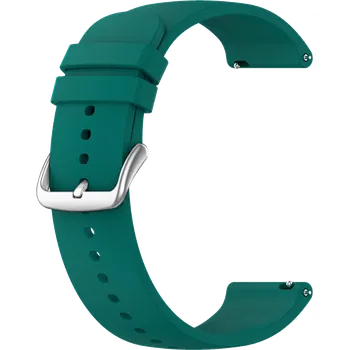 Řemínek na hodinky LAVVU LS00G22 Zelený silikonový řemínek na hodinky - 22 mm