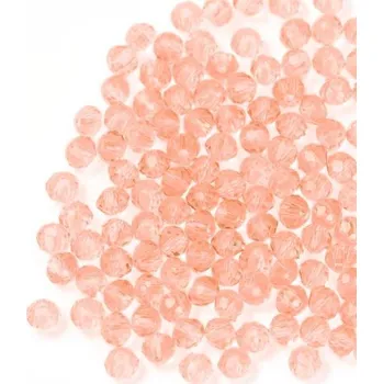 Dětské navlékací korálky EU Broušené korálky slavík 3/2mm pink (4g)