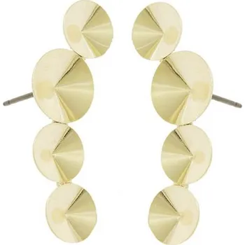 Korálek Crystal-ZONE Náušnice vlna rivoli 10/8mm gold plating 24kt