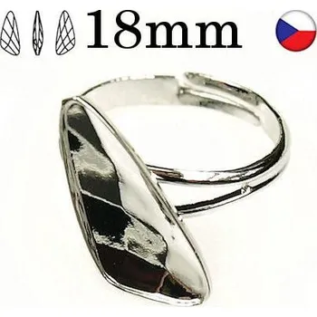 Prsten Crystal-ZONE Prsten Wing 18mm rhodium