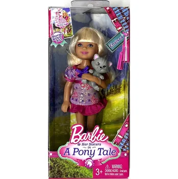 CHELSEA with Grey Kitten (Chelsea s šedivým koťátkem) - Barbie & her Sisters in a Pony Tale, rok 2012