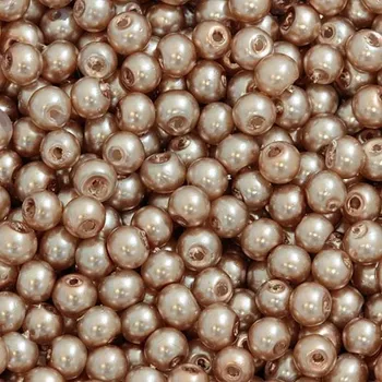 Korálek CZ Vosková perle KULIČKA 3mm vintage creme 30ks
