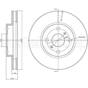 Auto-moto Brzdový kotouč CIFAM 800-1056C