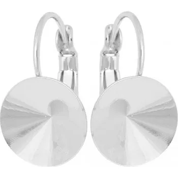 Náušnice Crystal-ZONE Náušnice KIDS Dome 12mm rhodium