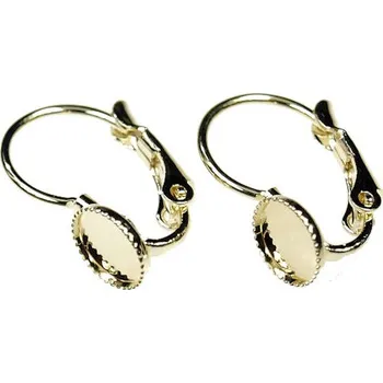 Náušnice Crystal-ZONE Náušnice KIDS Disco Ball 8mm gold plating 24kt