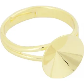 Prsten Crystal-ZONE Prsten Rivoli 14mm gold plating 24kt
