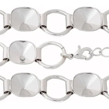 Náramek Crystal-ZONE Náramek Square 6x10mm rhodium