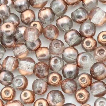 Korálek CZ Korálek mačkaný KULIČKA 5mm crystal COP