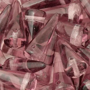 Korálek CZ Korálek mačkaný SPIKE 13/5mm fialová