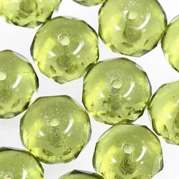 Korálek CZ Korálek broušený SLAVÍK 9/6mm zelená