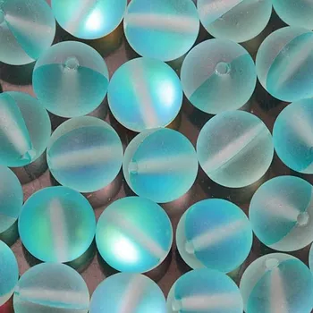 Korálek Opalit tyrkysový 10mm matný (1ks)