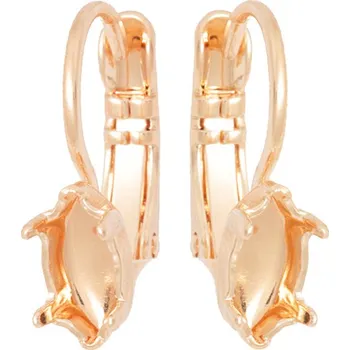 Náušnice Crystal-ZONE Náušnice kids Naveta 8/4mm krapny rose gold