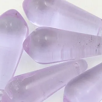 Korálek CZ Korálek mačkaný KAPKA 39/14mm fialová