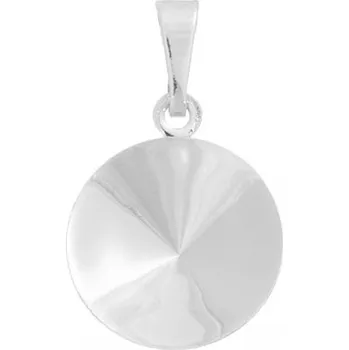 Korálek Crystal-ZONE Přívěsek Rivoli 8mm rhodium