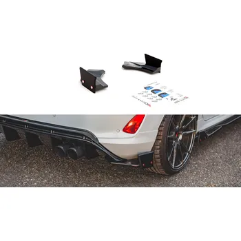 Karosérie Maxton Design difuzory pod zadní nárazník s křidélky ver.4 pro Ford Fiesta ST Mk8, plast ABS bez povrchové úpravy SLEVA 5%