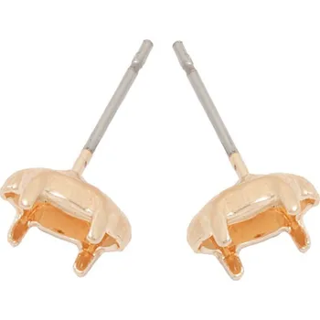 Náušnice Crystal-ZONE Náušnice trn Naveta 8/4mm krapny rose gold