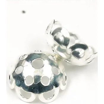 Materiál na výrobu šperku CZ Kaplík 10mm hladký stříbro