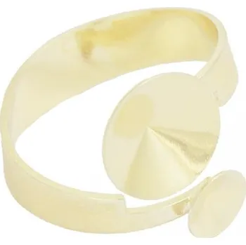 Prsten Crystal-ZONE Prsten Rivoli 6+10mm gold plating 24kt