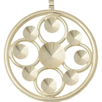 Přívěsek Crystal-ZONE Přívěsek Kruh 35mm Rivoli 6/10mm gold plating 24kt