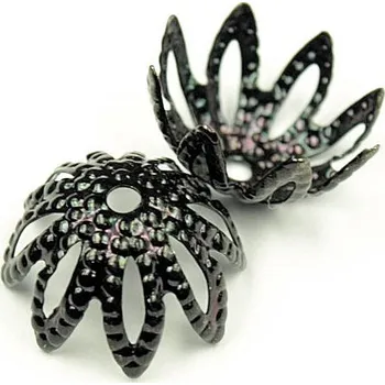 Materiál na výrobu šperku CZ Kaplík 13x6mm černá