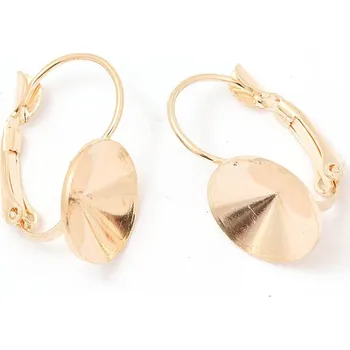 Náušnice CZ Náušnice Rivoli 12mm chirugická ocel rose gold